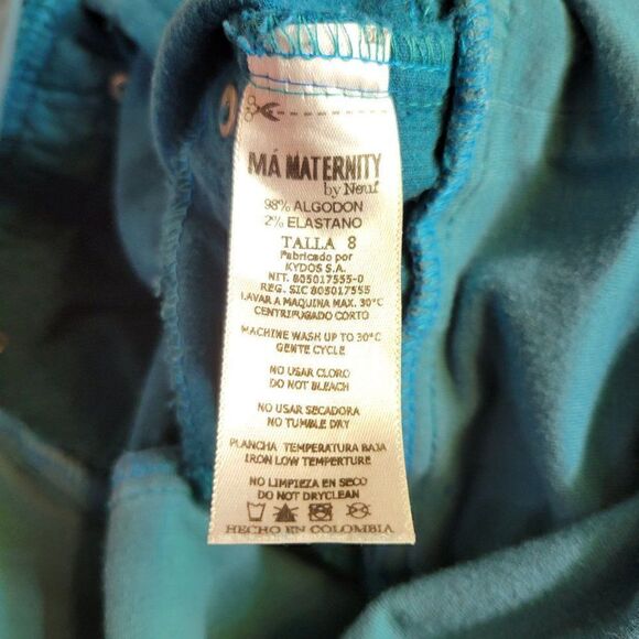Neuf Maternity Corduroy Blue Pants (Size 8) - Picture 3 of 4